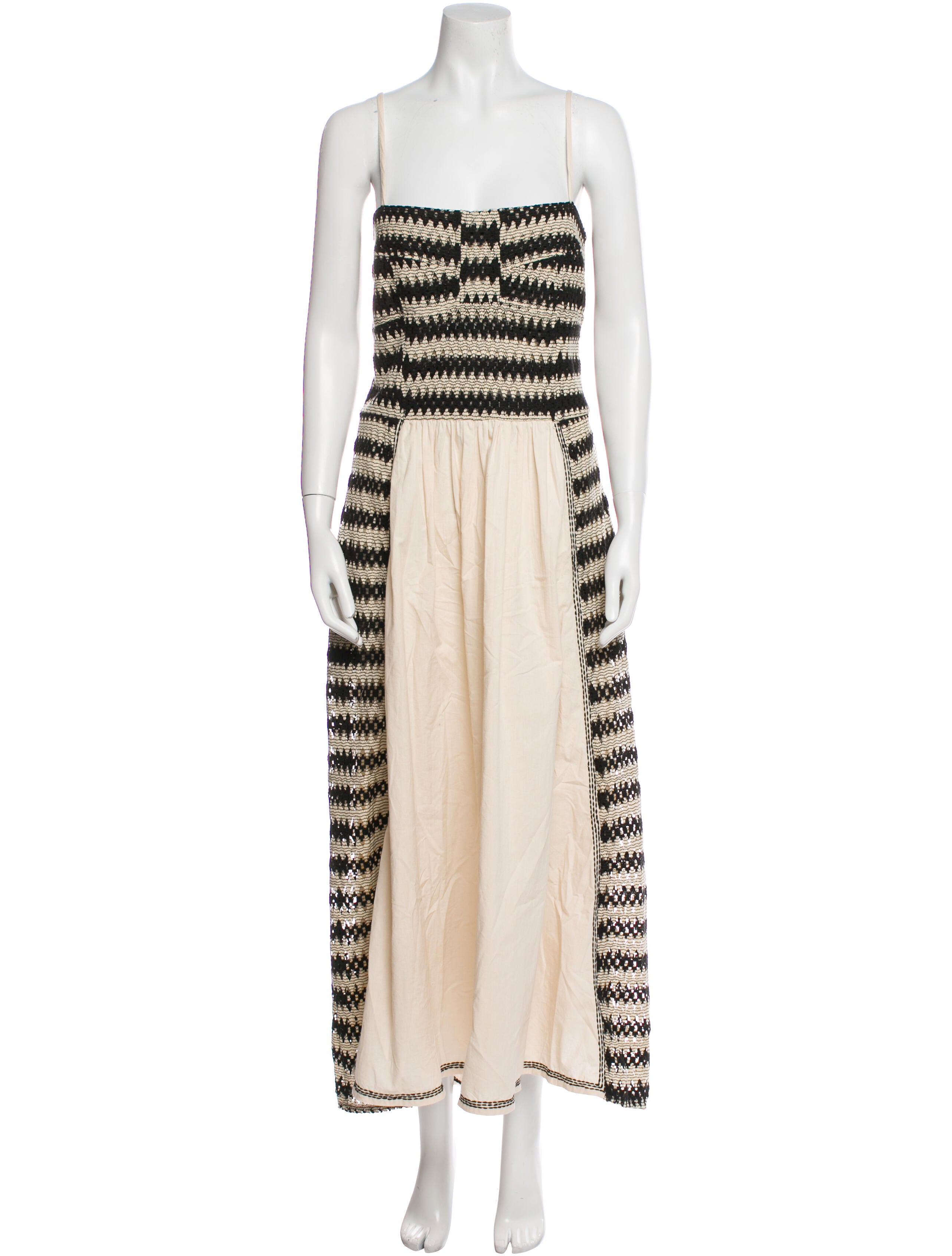 Mariacher Striped Long Dress