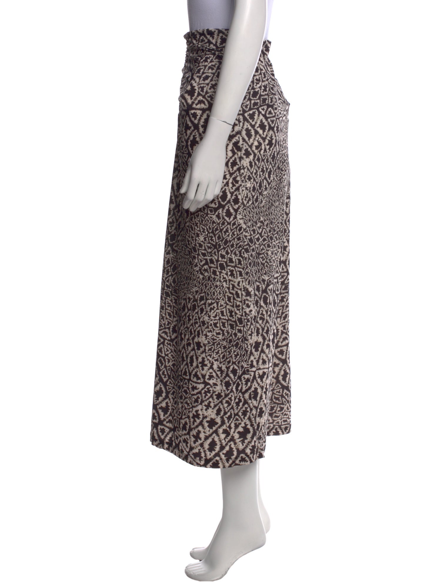 Mariacher Animal Print Midi Length Skirt w/ Tags