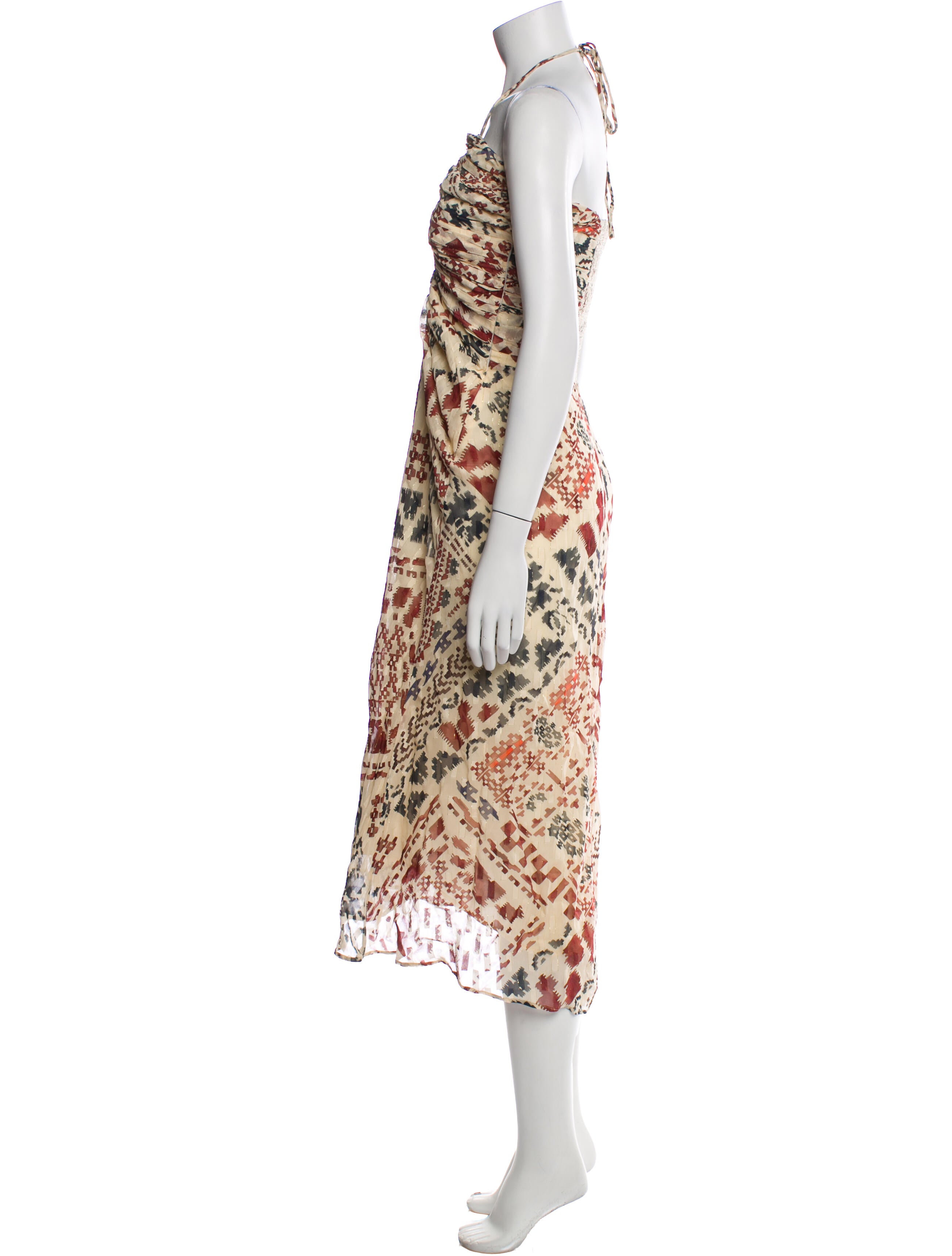 Mariacher Printed Long Dress