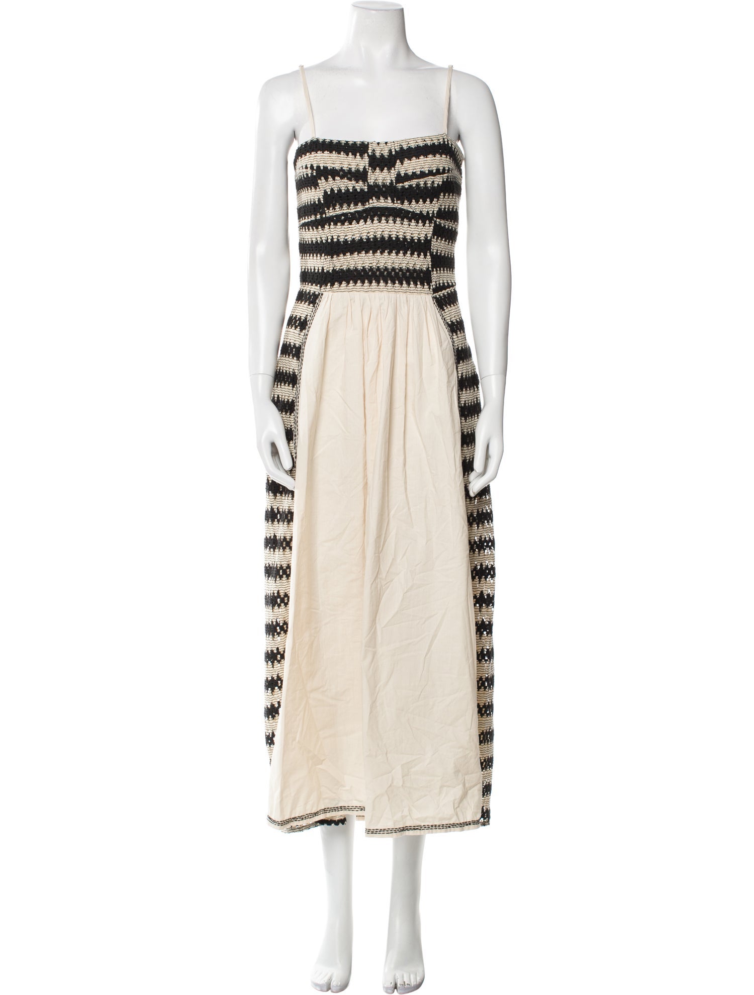 Mariacher Striped Midi Length Dress