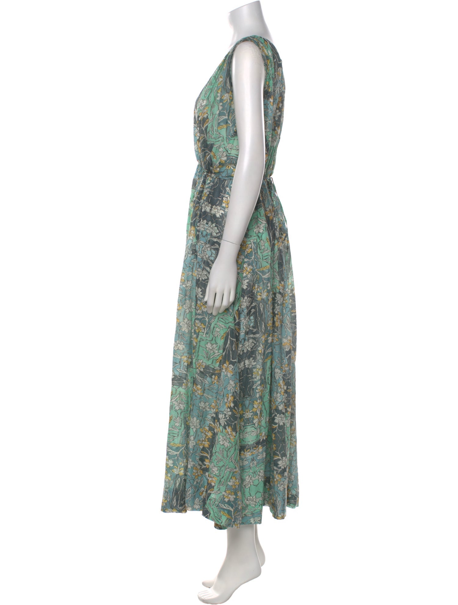 Mariacher Floral Print Long Dress w/ Tags