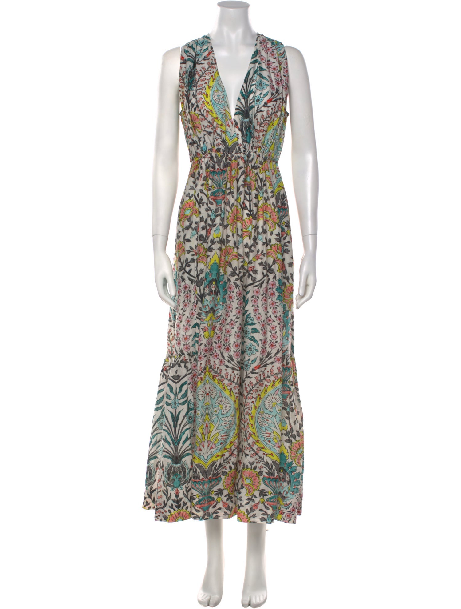 Mariacher Printed Long Dress