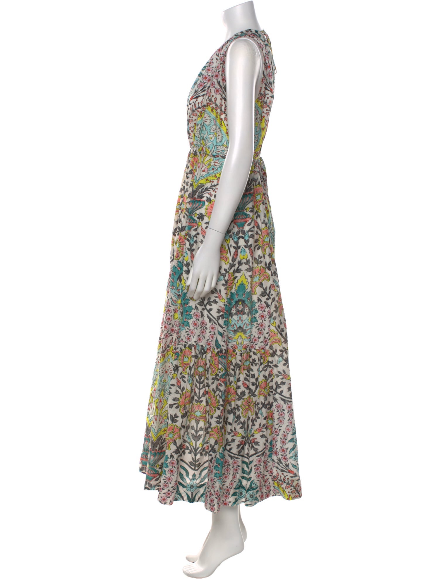 Mariacher Printed Long Dress