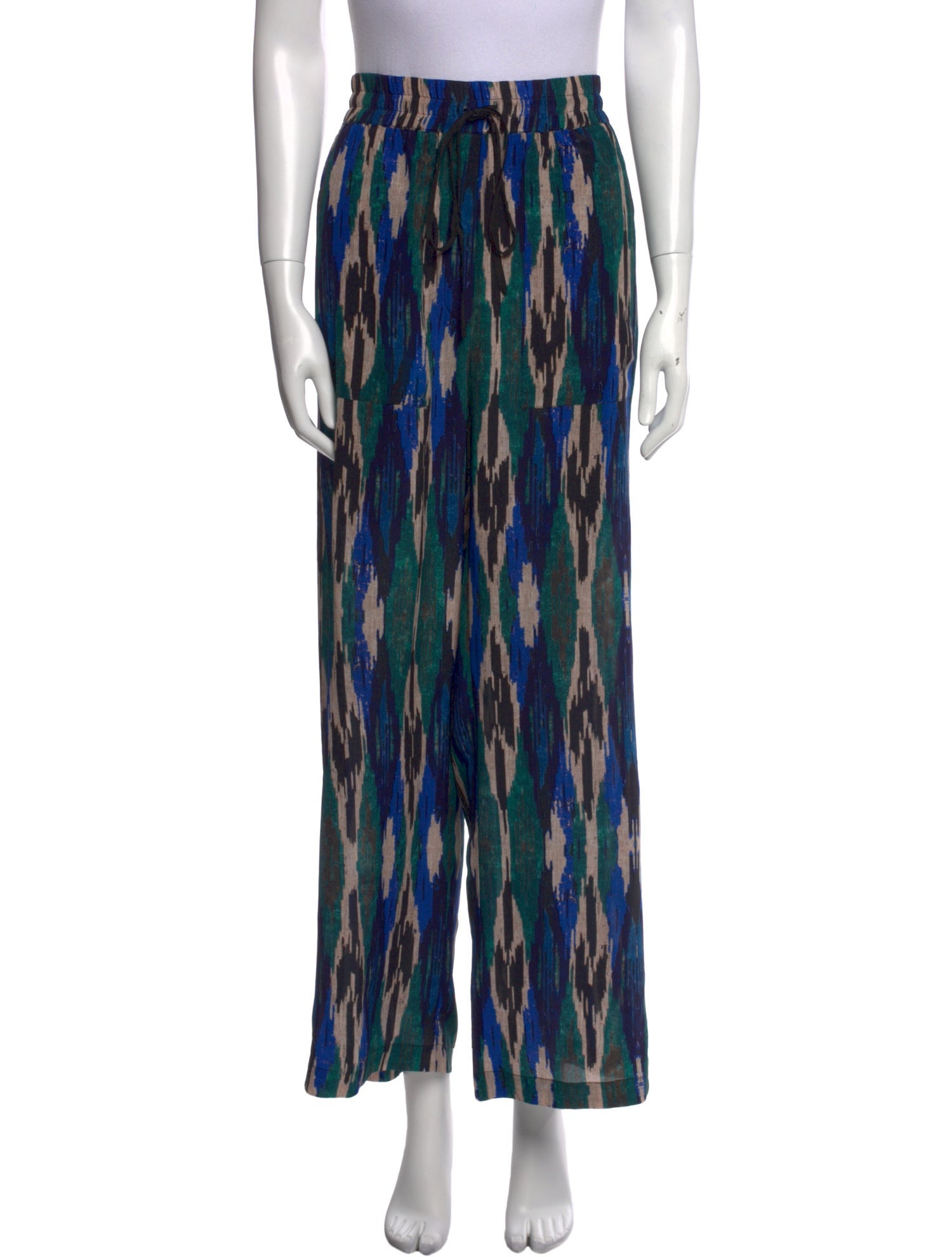 Mariacher Silk Wide Leg Pants