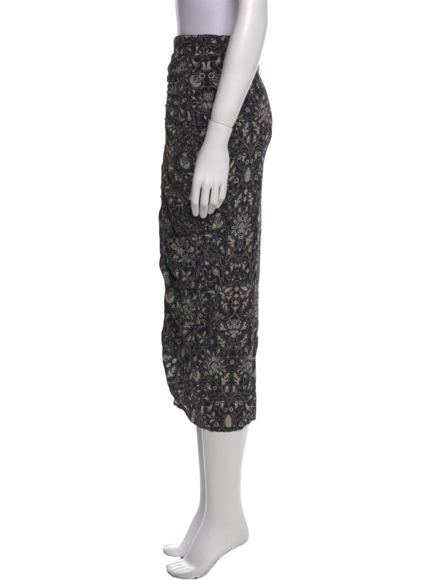 Mariacher Silk Midi Length Skirt