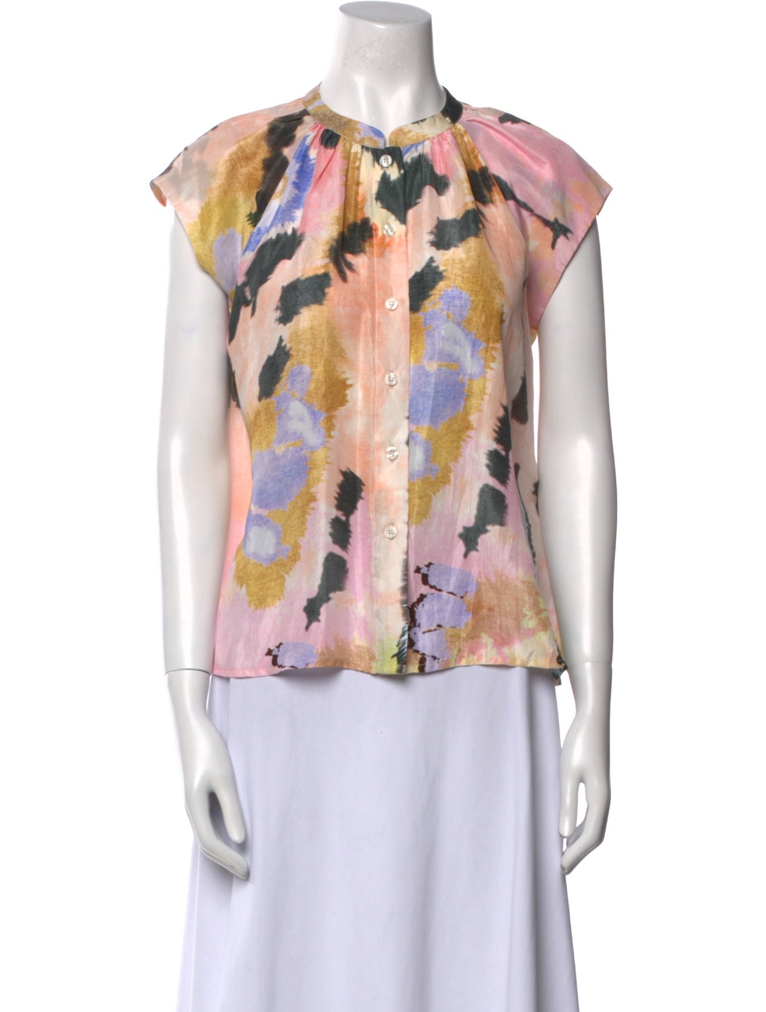 Mariacher Silk Printed Blouse
