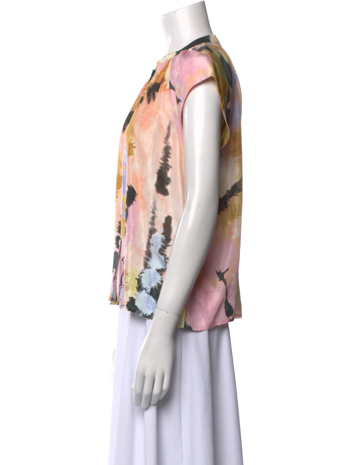 Mariacher Silk Printed Blouse