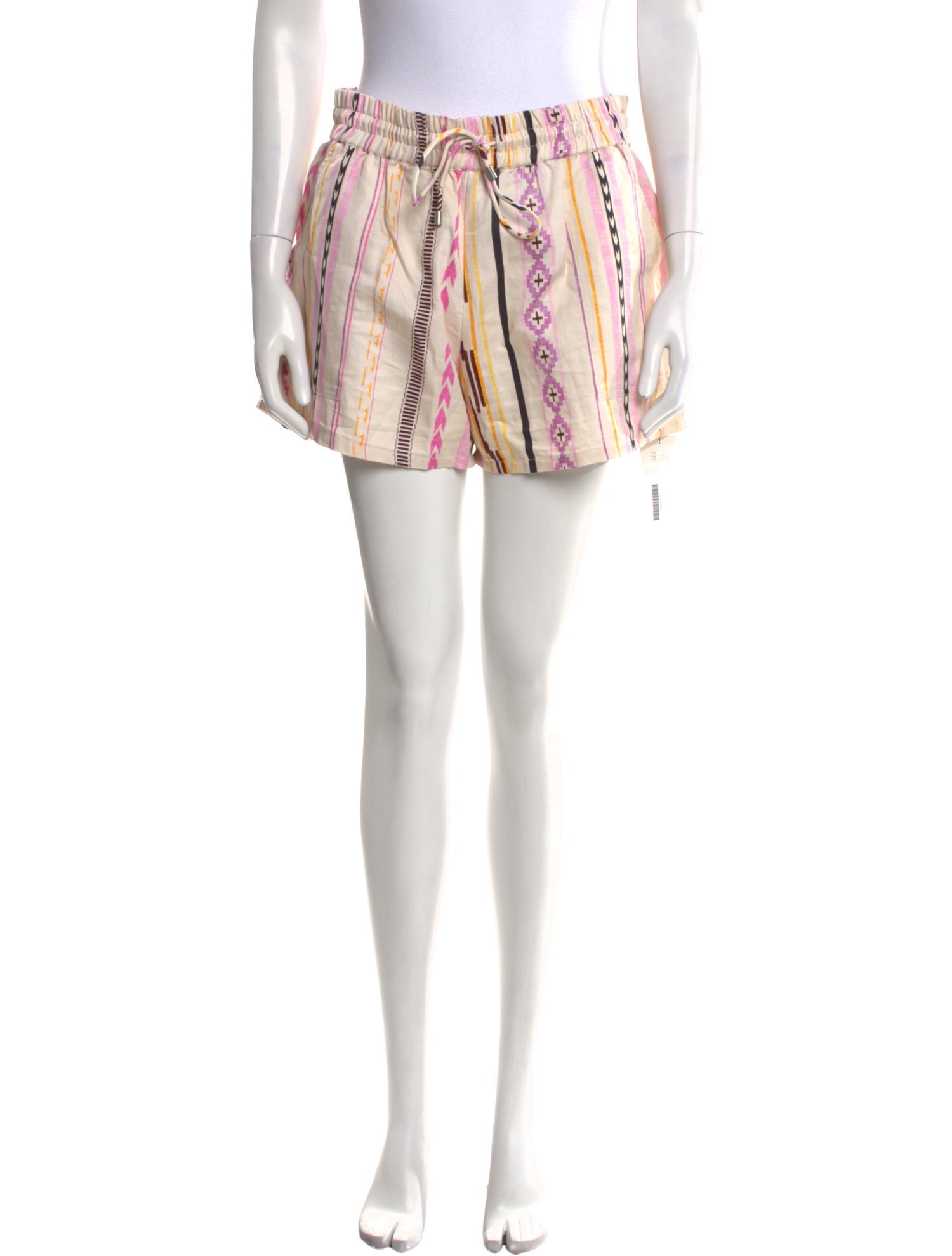 Mariacher Striped Mini Shorts