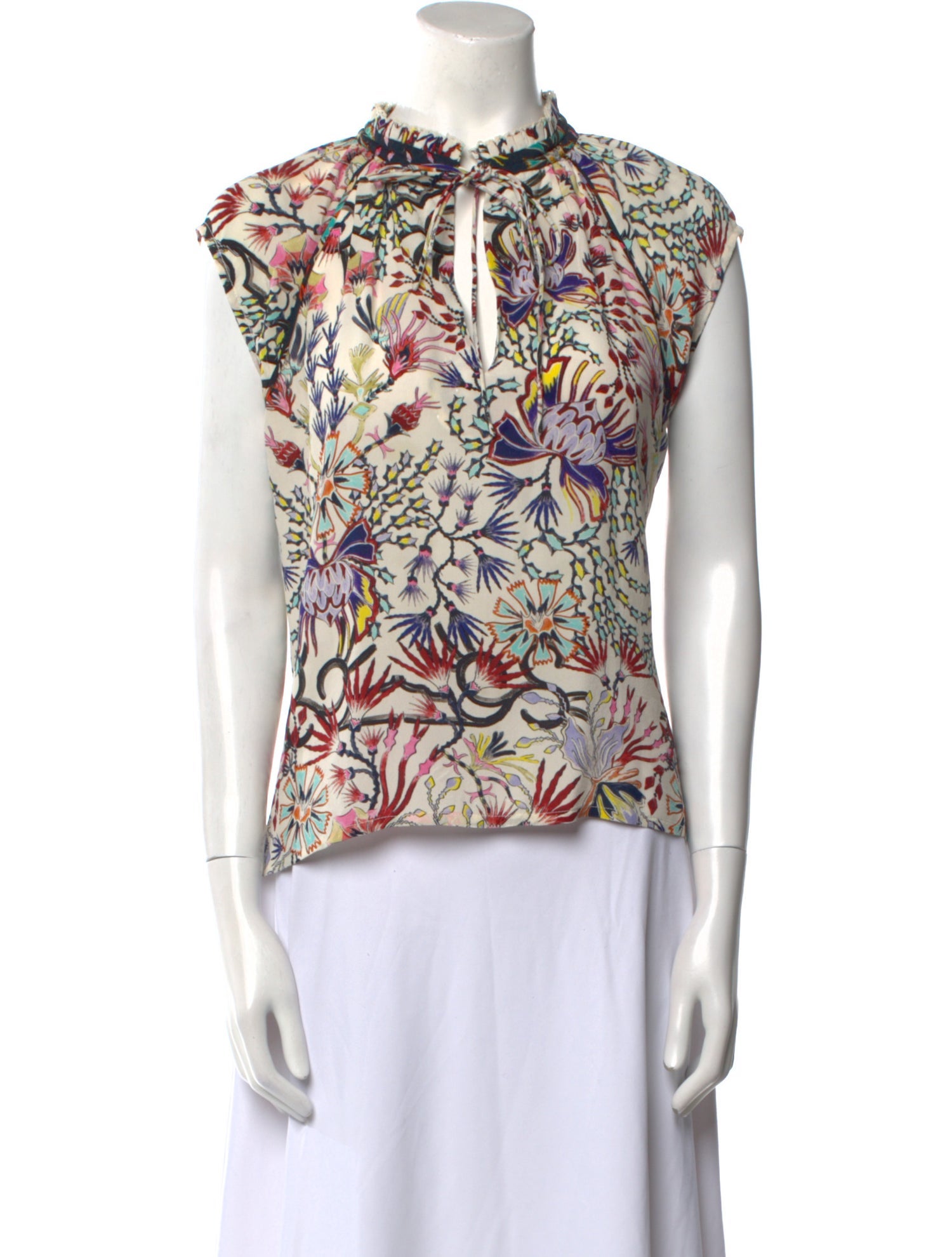 Mariacher Silk Printed Blouse