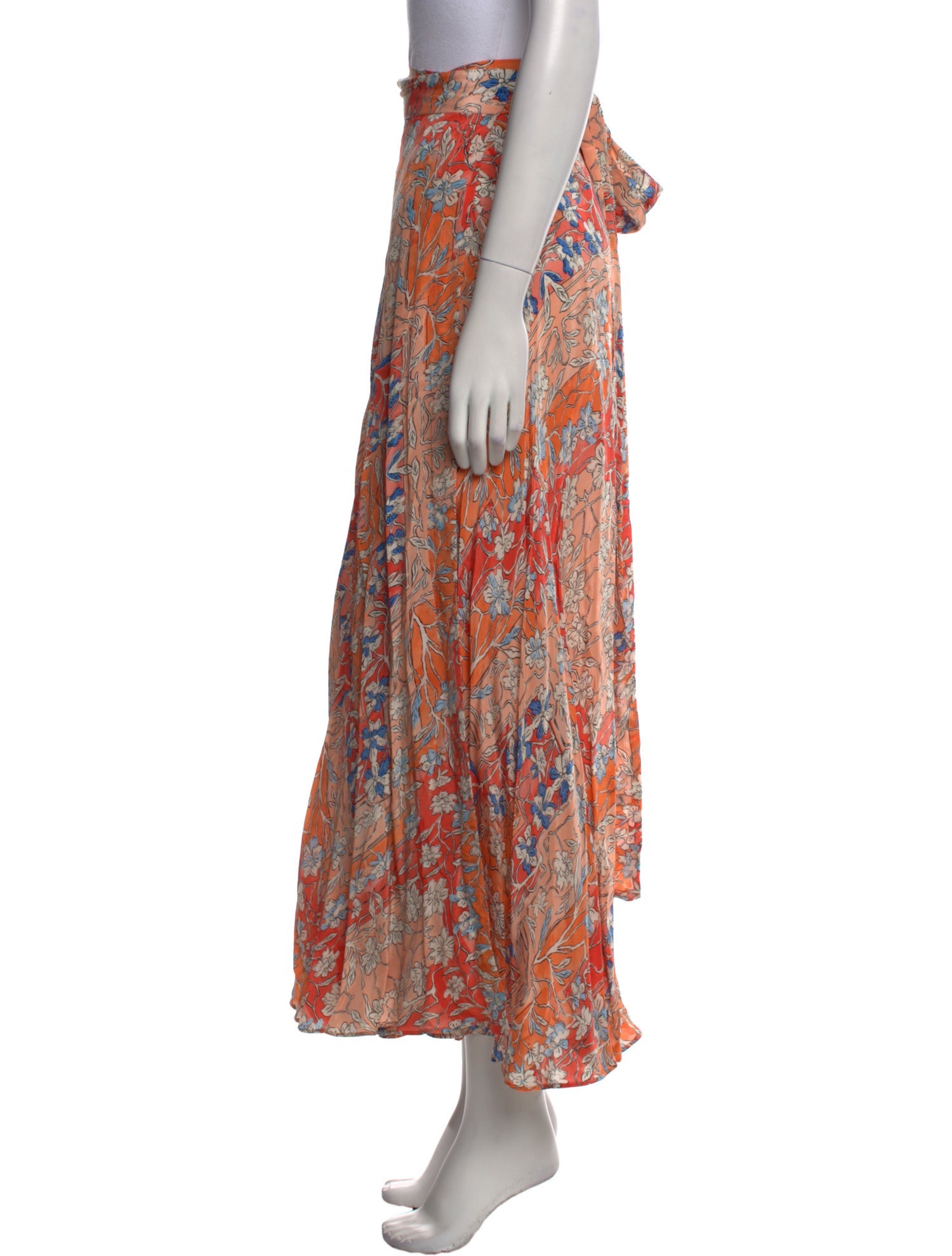 Mariacher Floral Print Long Skirt