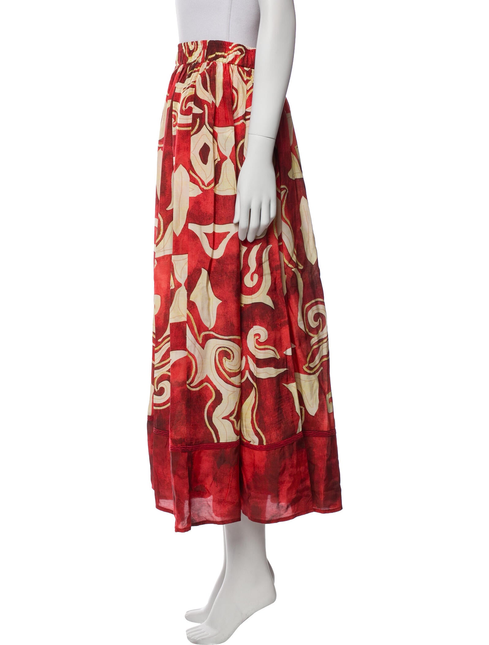 Mariacher Printed Long Skirt