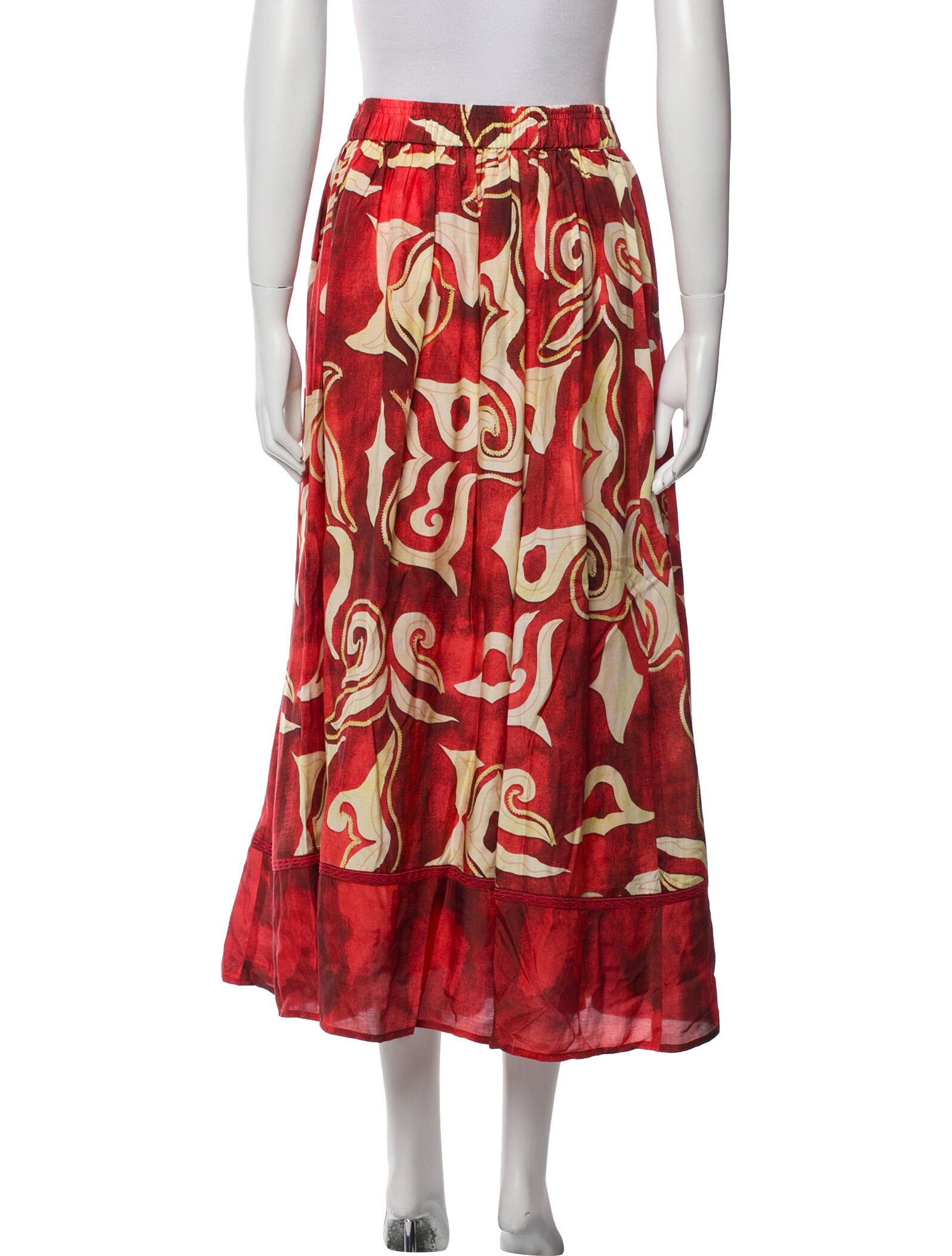 Mariacher Printed Long Skirt