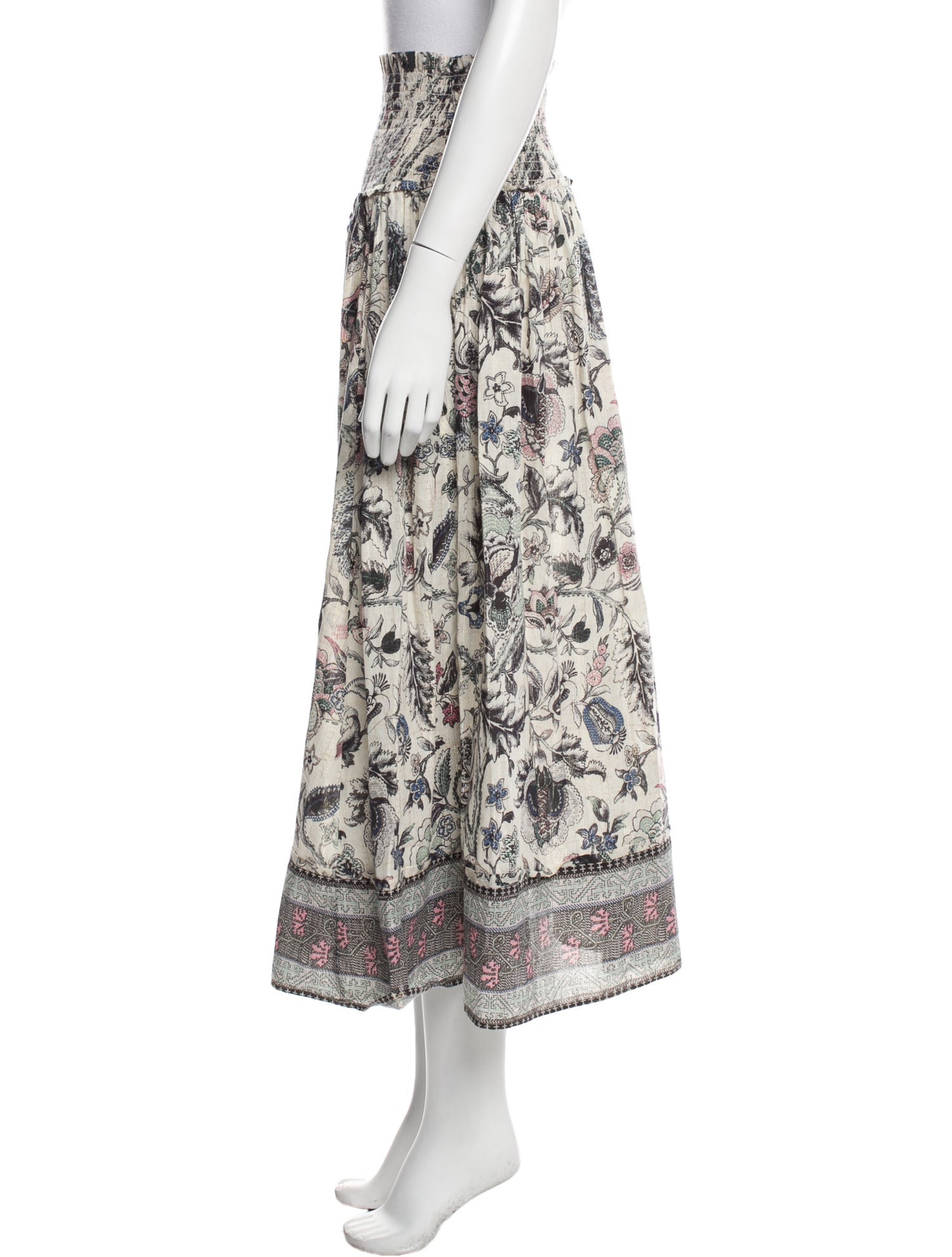 Mariacher Printed Midi Length Skirt