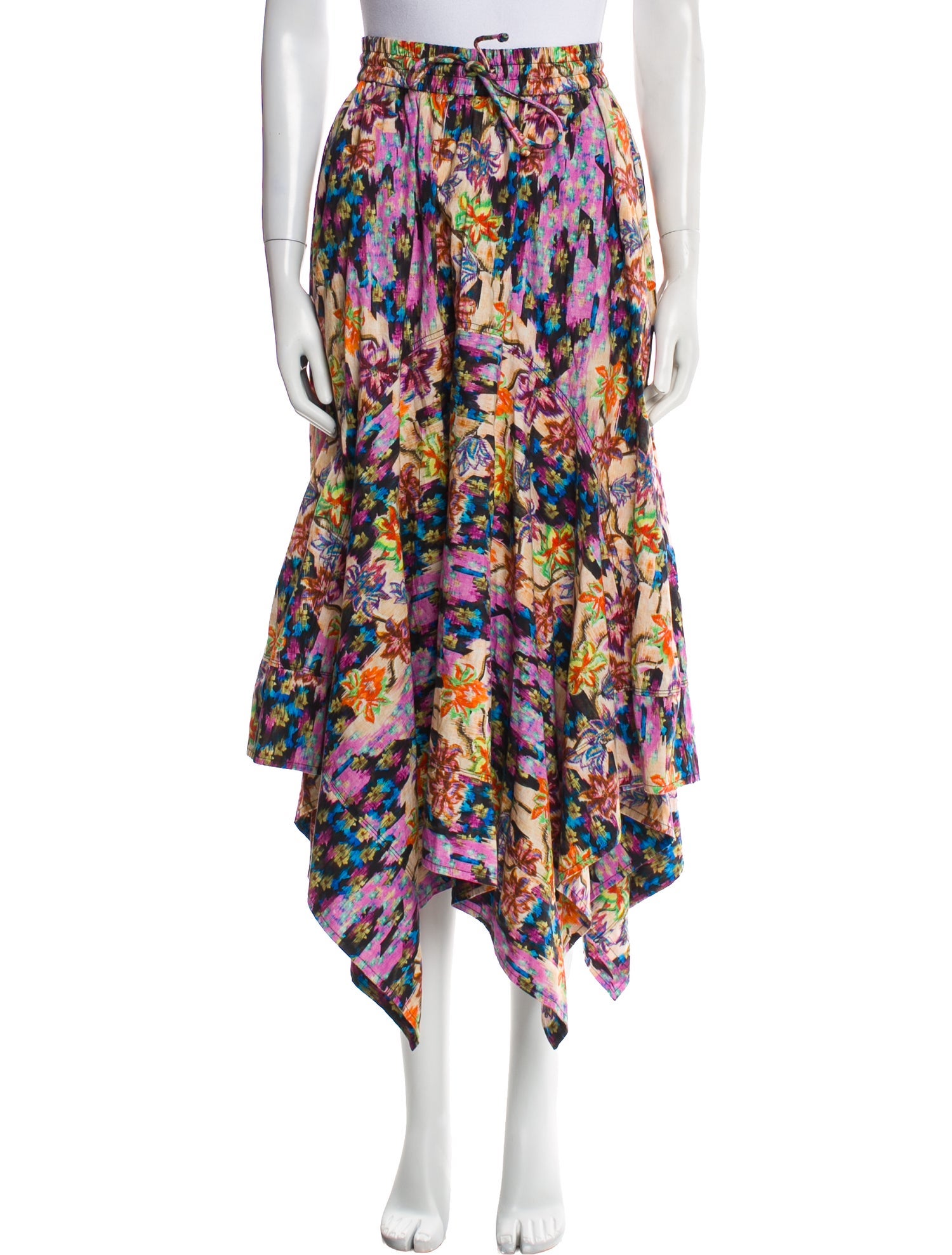 Mariacher Printed Midi Length Skirt