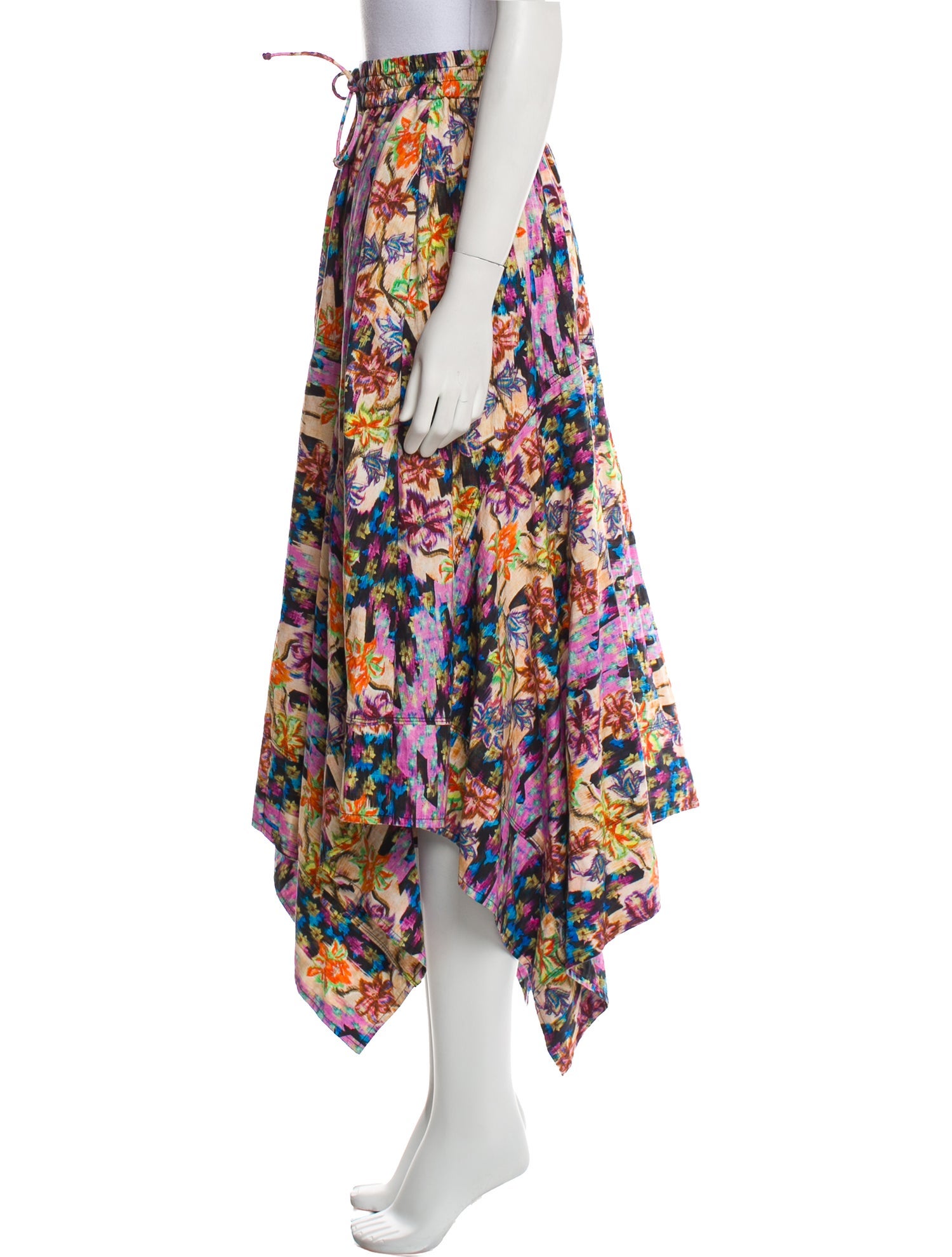 Mariacher Printed Midi Length Skirt