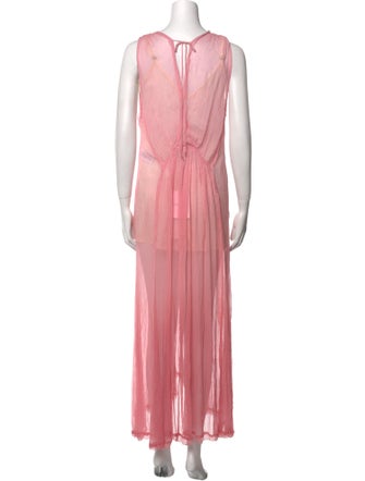 Mariacher V-Neck Long Dress