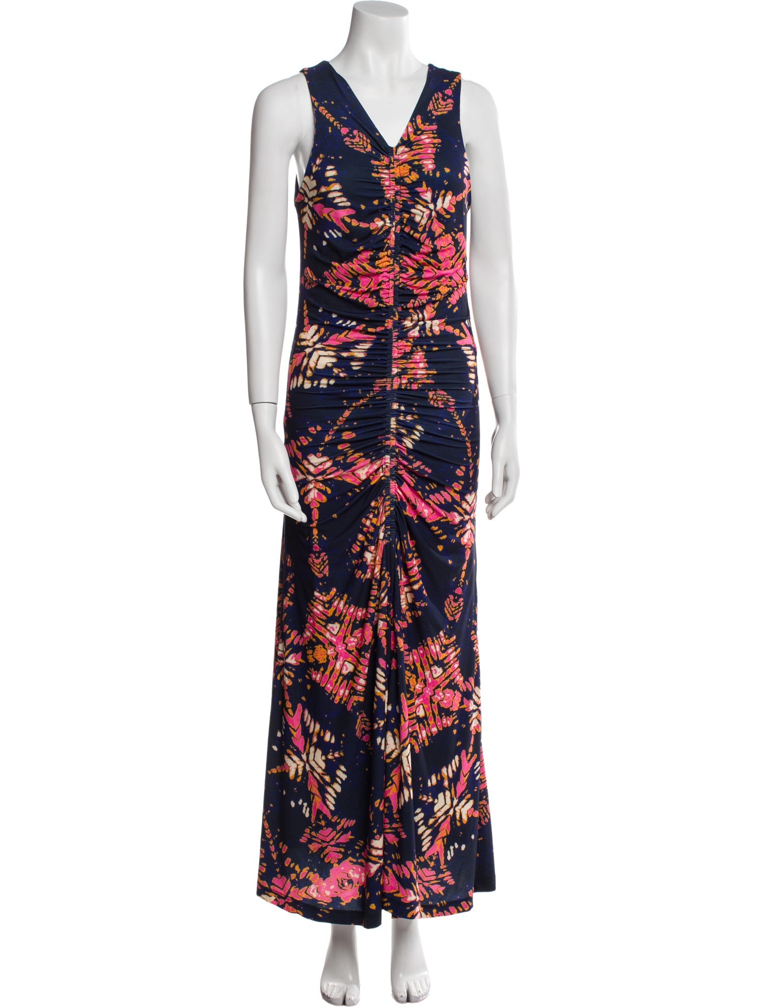 Mariacher Printed Long Dress