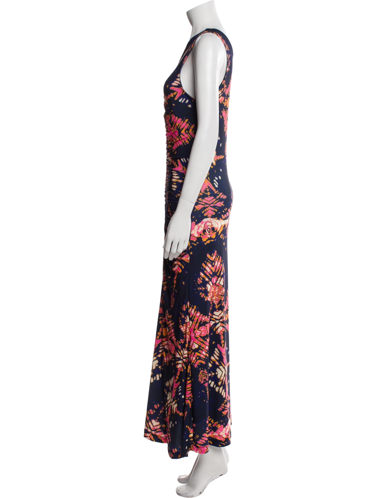 Mariacher Printed Long Dress