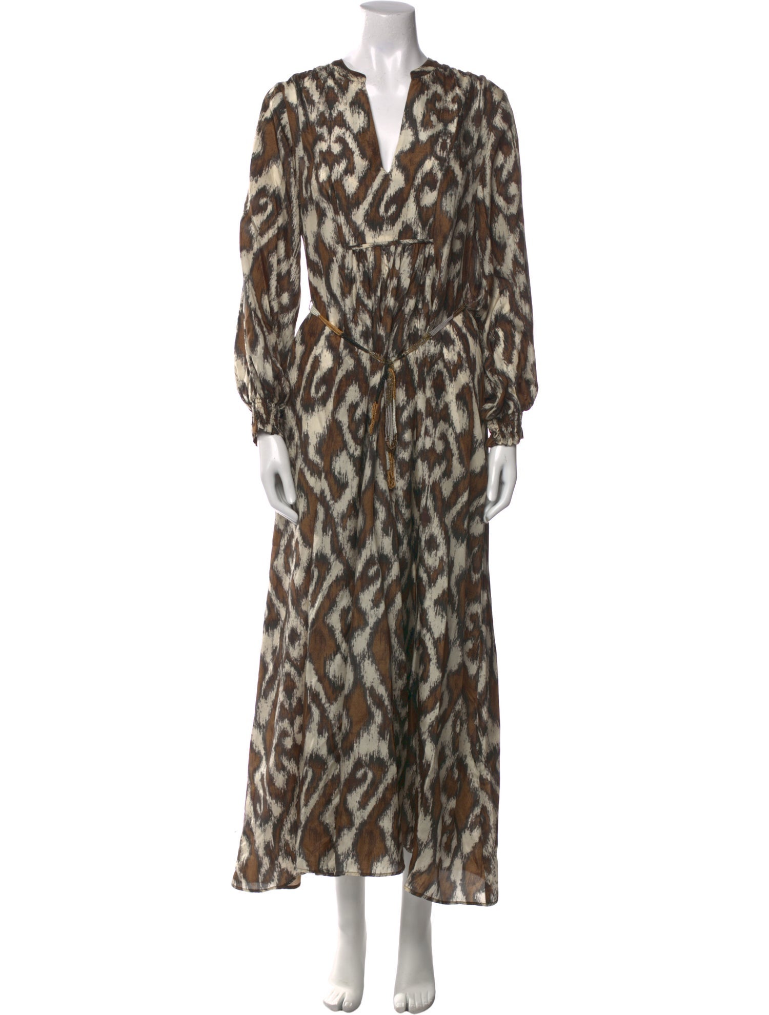 Mariacher Animal Print Long Dress