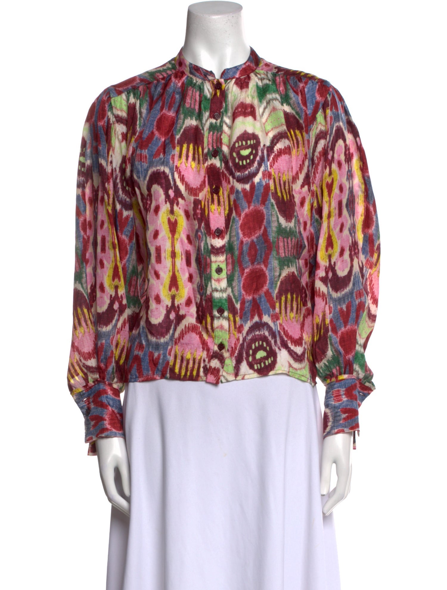 Mariacher Silk Printed Blouse