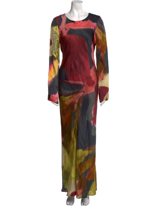 Mariacher Printed Long Dress