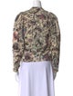 Mariacher Paisley Print Mock Neck Blouse