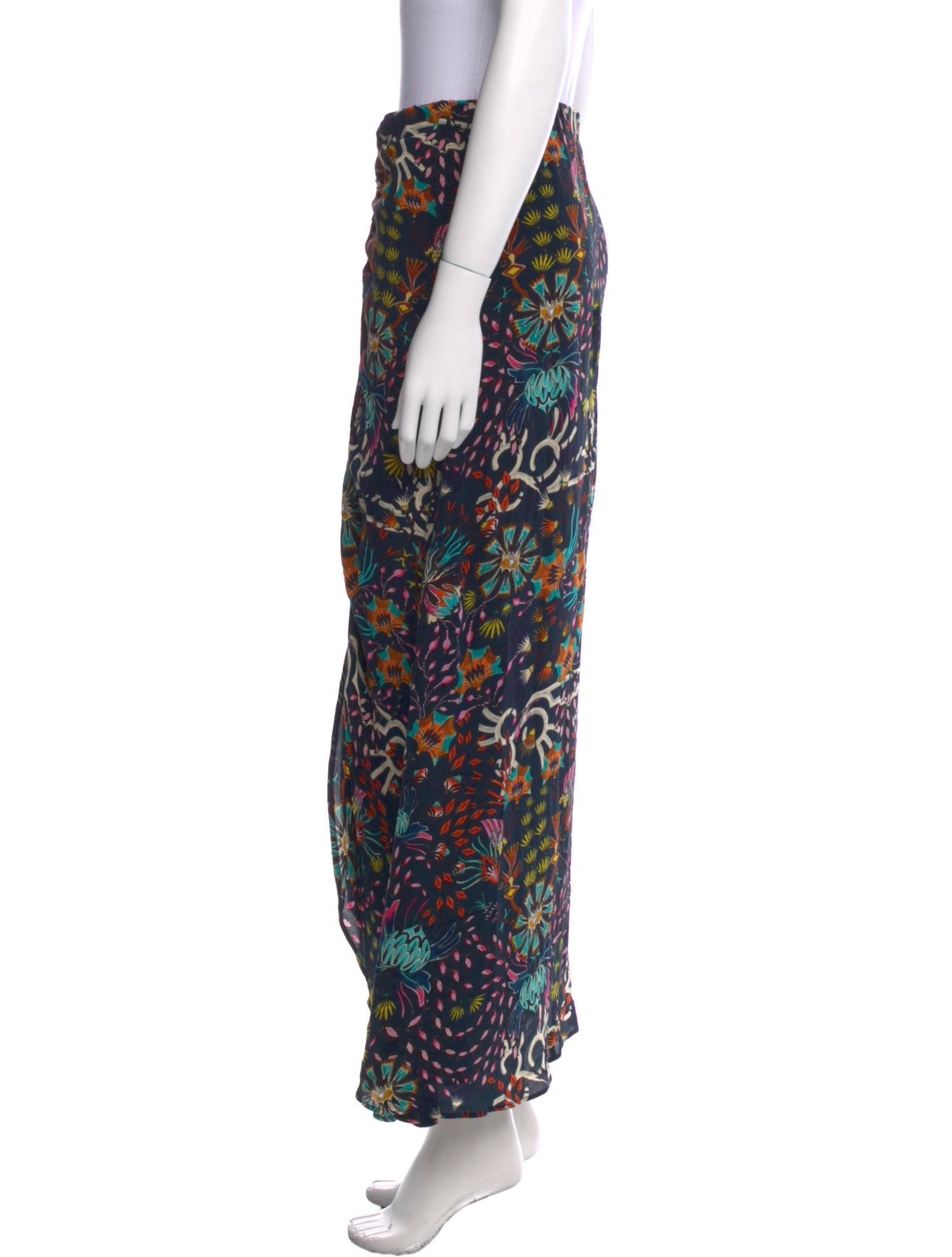 Mariacher Silk Midi Length Skirt