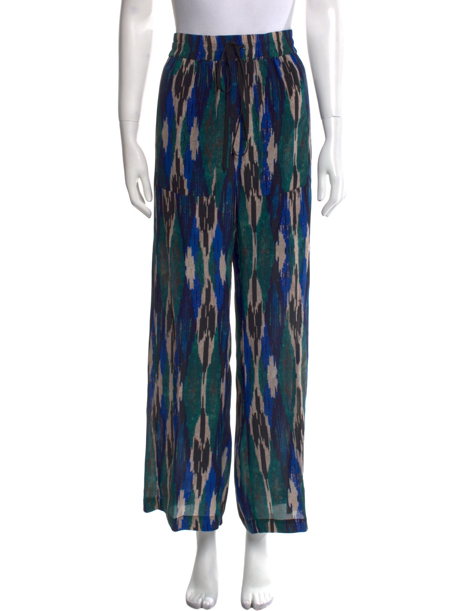 Mariacher Silk Wide Leg Pants