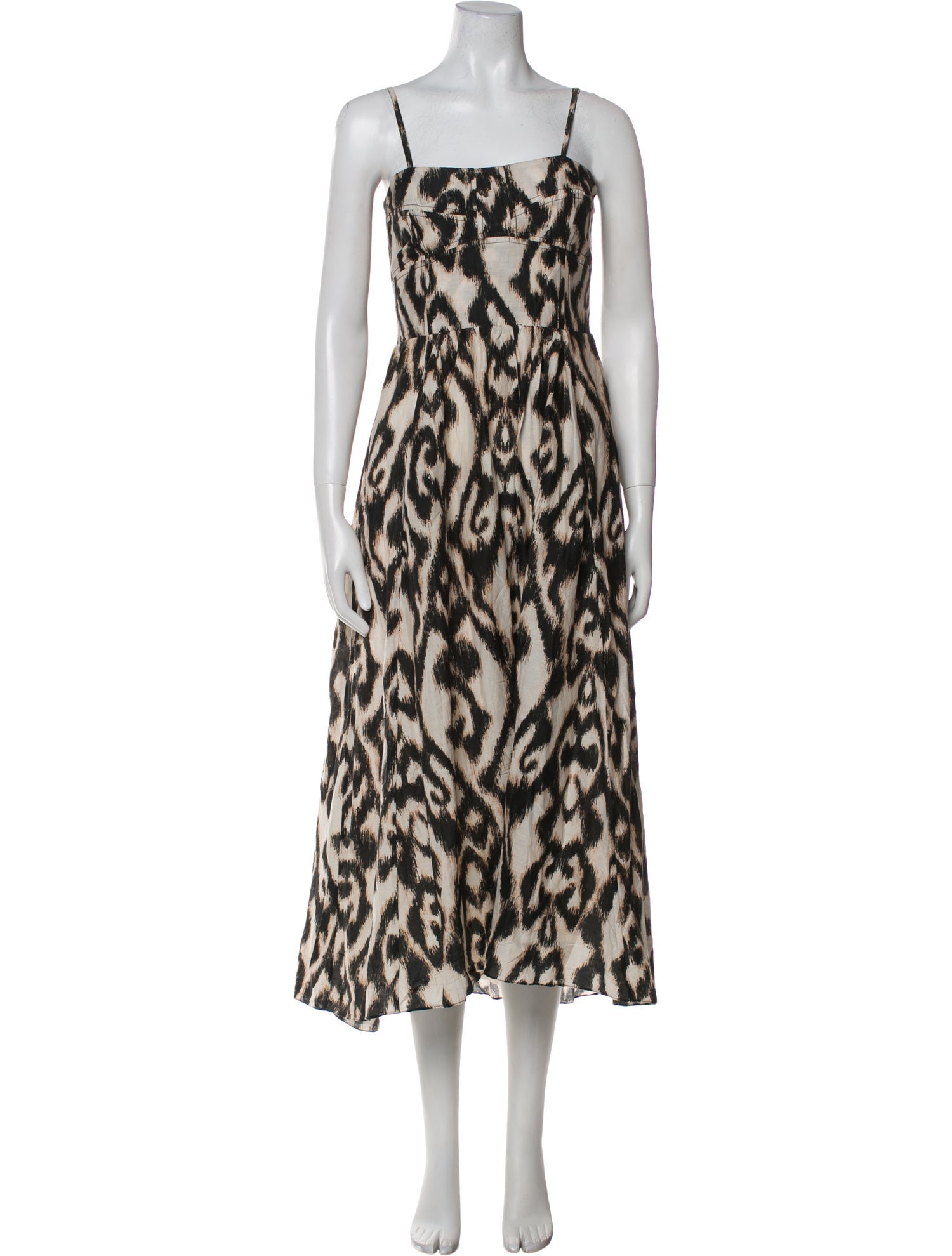 Mariacher Animal Print Long Dress