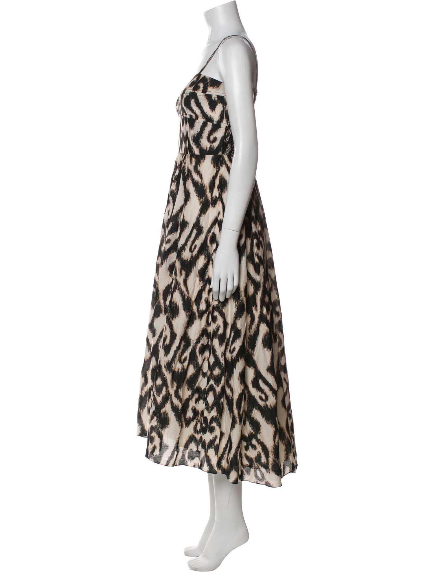Mariacher Animal Print Long Dress
