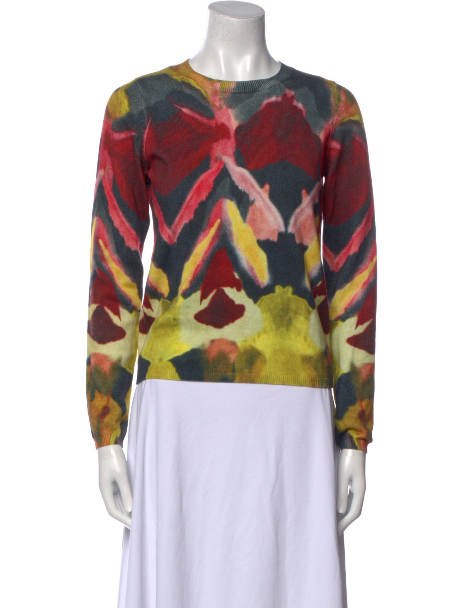 Mariacher Printed Crew Neck Sweater