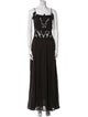 Mariacher Square Neckline Long Dress