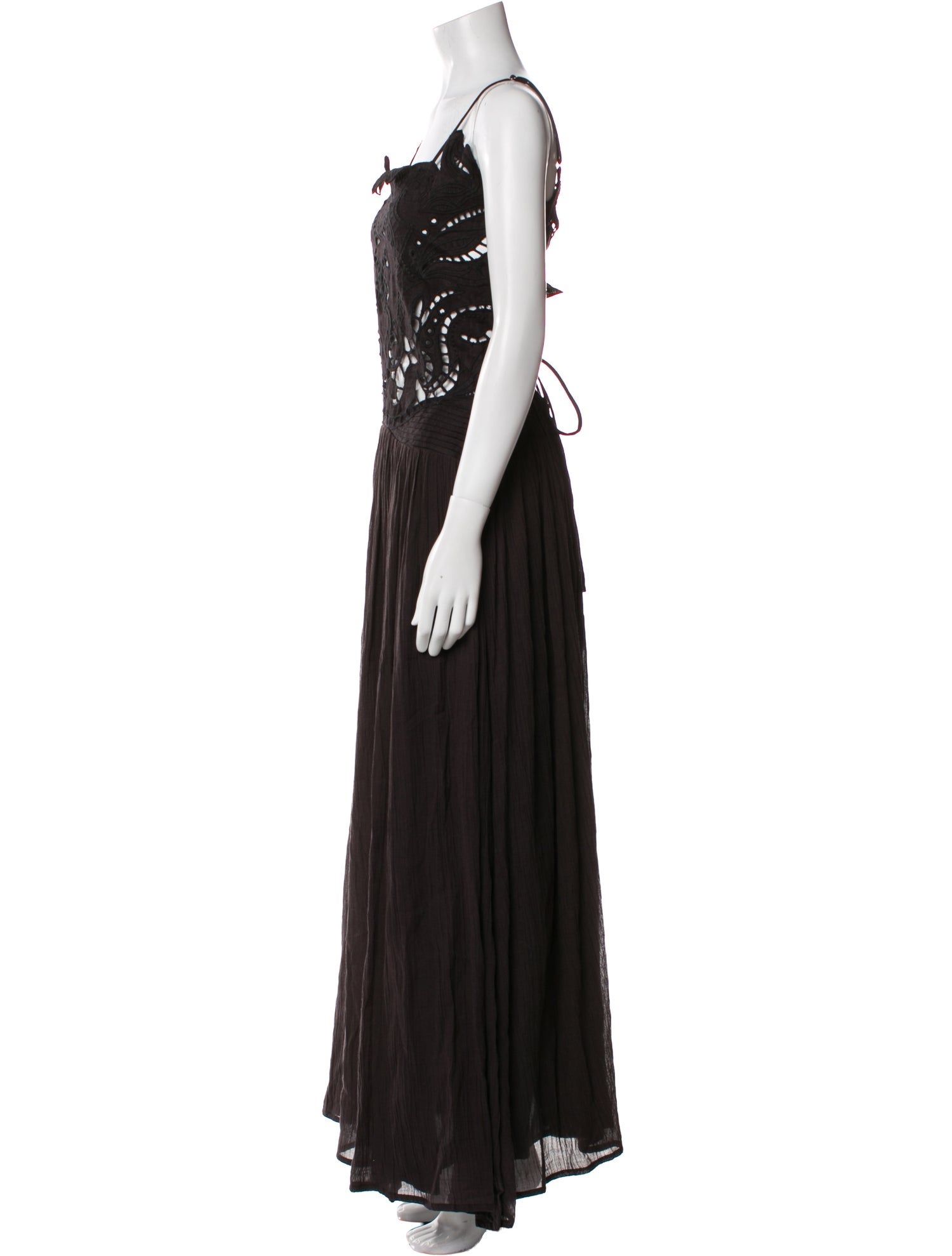 Mariacher Square Neckline Long Dress