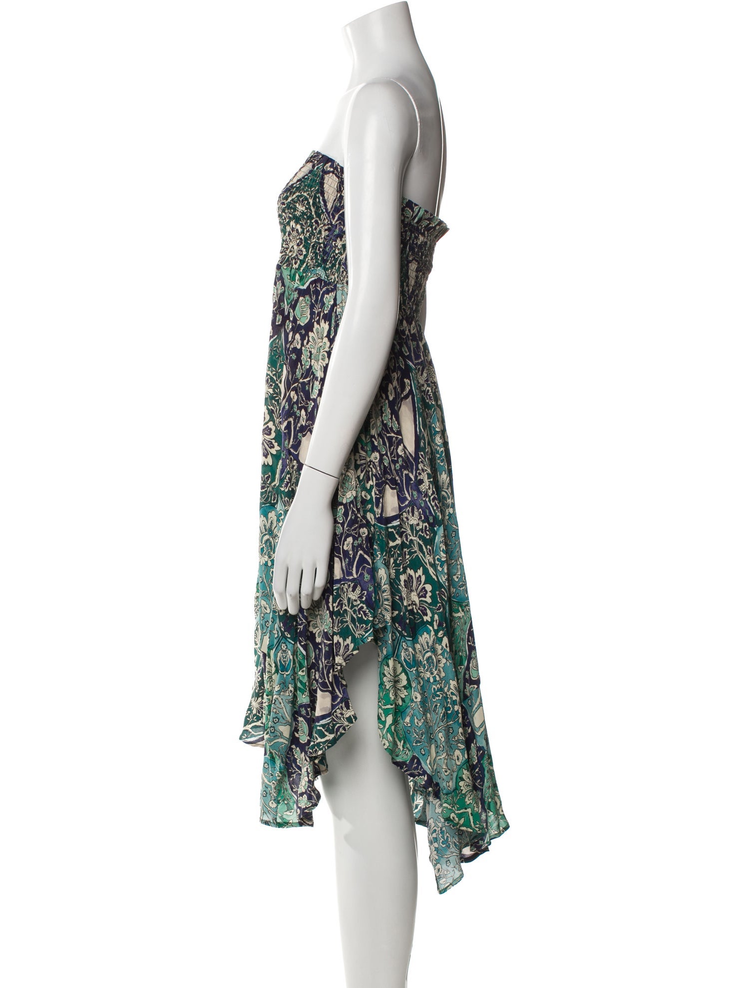 Mariacher Silk Knee-Length Dress w/ Tags