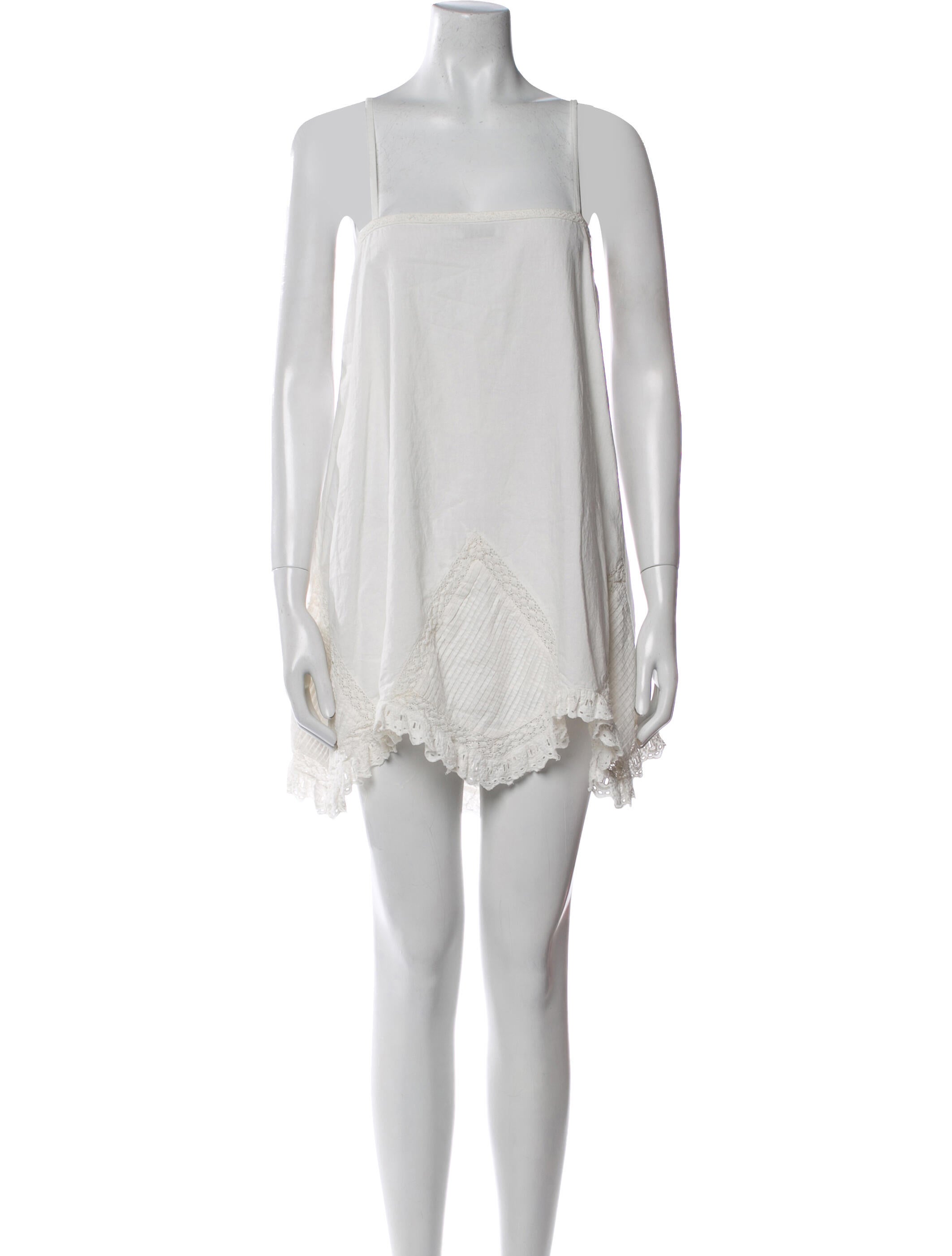 Mariacher Square Neckline Mini Dress