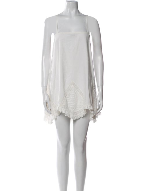 Mariacher Square Neckline Mini Dress