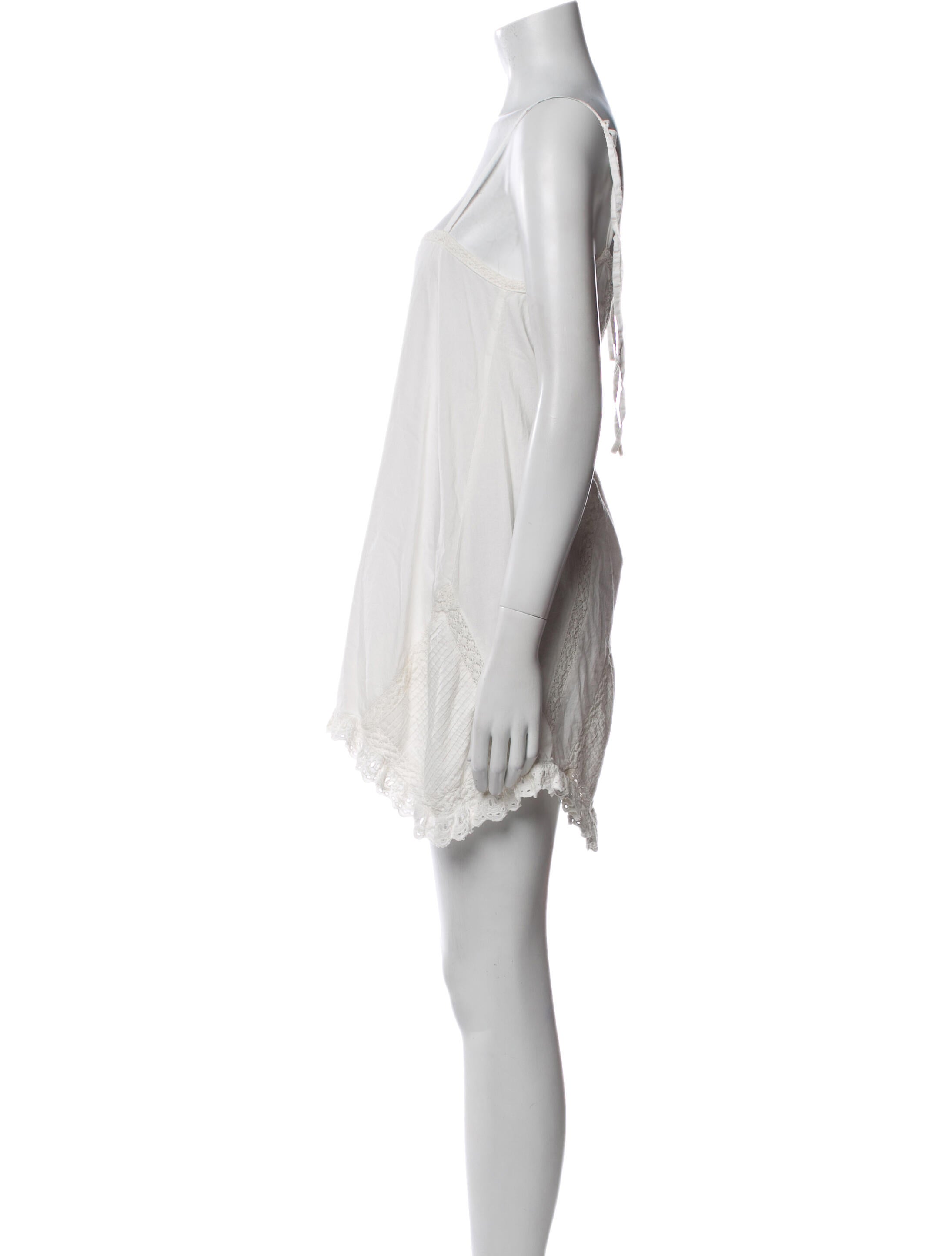 Mariacher Square Neckline Mini Dress