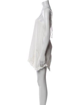 Mariacher Square Neckline Mini Dress