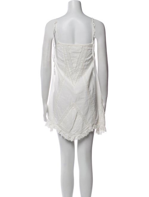 Mariacher Square Neckline Mini Dress