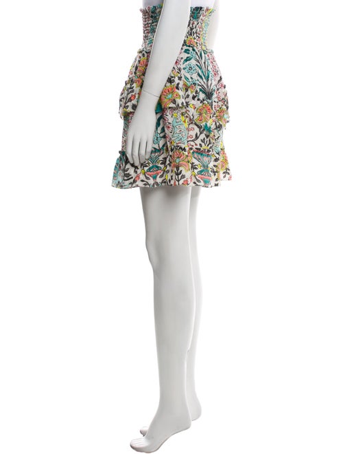 Mariacher Floral Print Mini Skirt