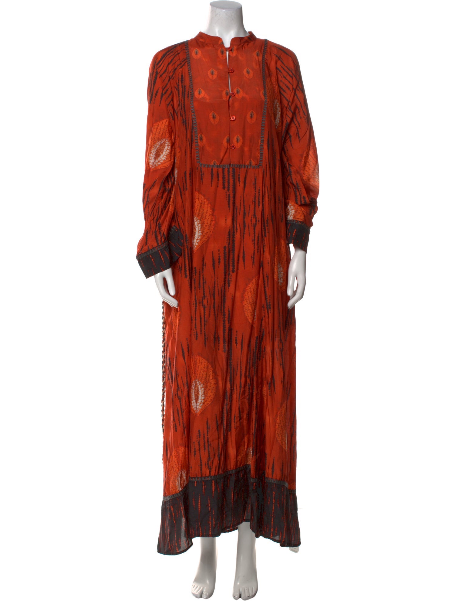 Mariacher Printed Long Dress