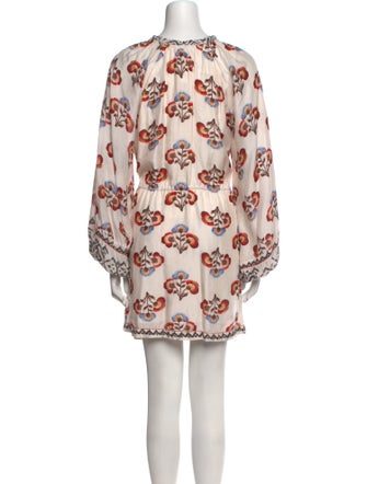 Mariacher Floral Print Mini Dress