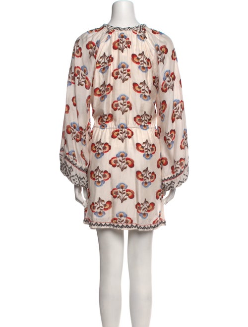 Mariacher Floral Print Mini Dress