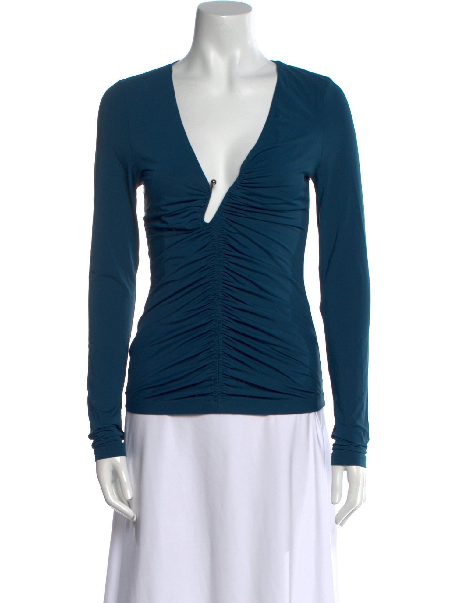 Mariacher V-Neck Long Sleeve Top