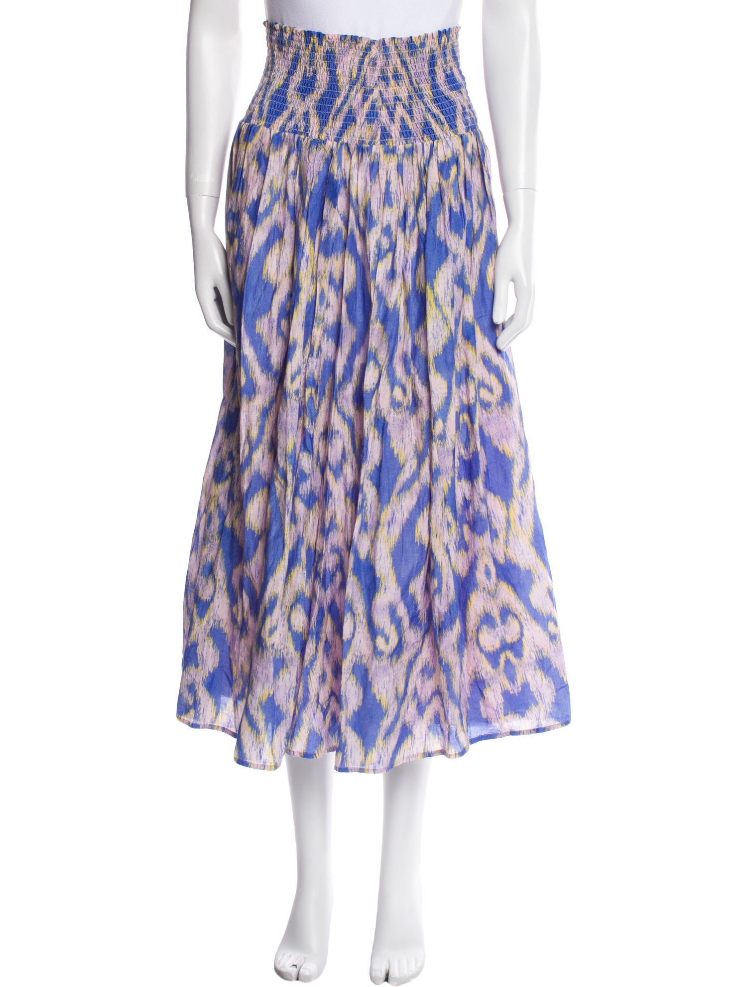 Mariacher Printed Midi Length Skirt