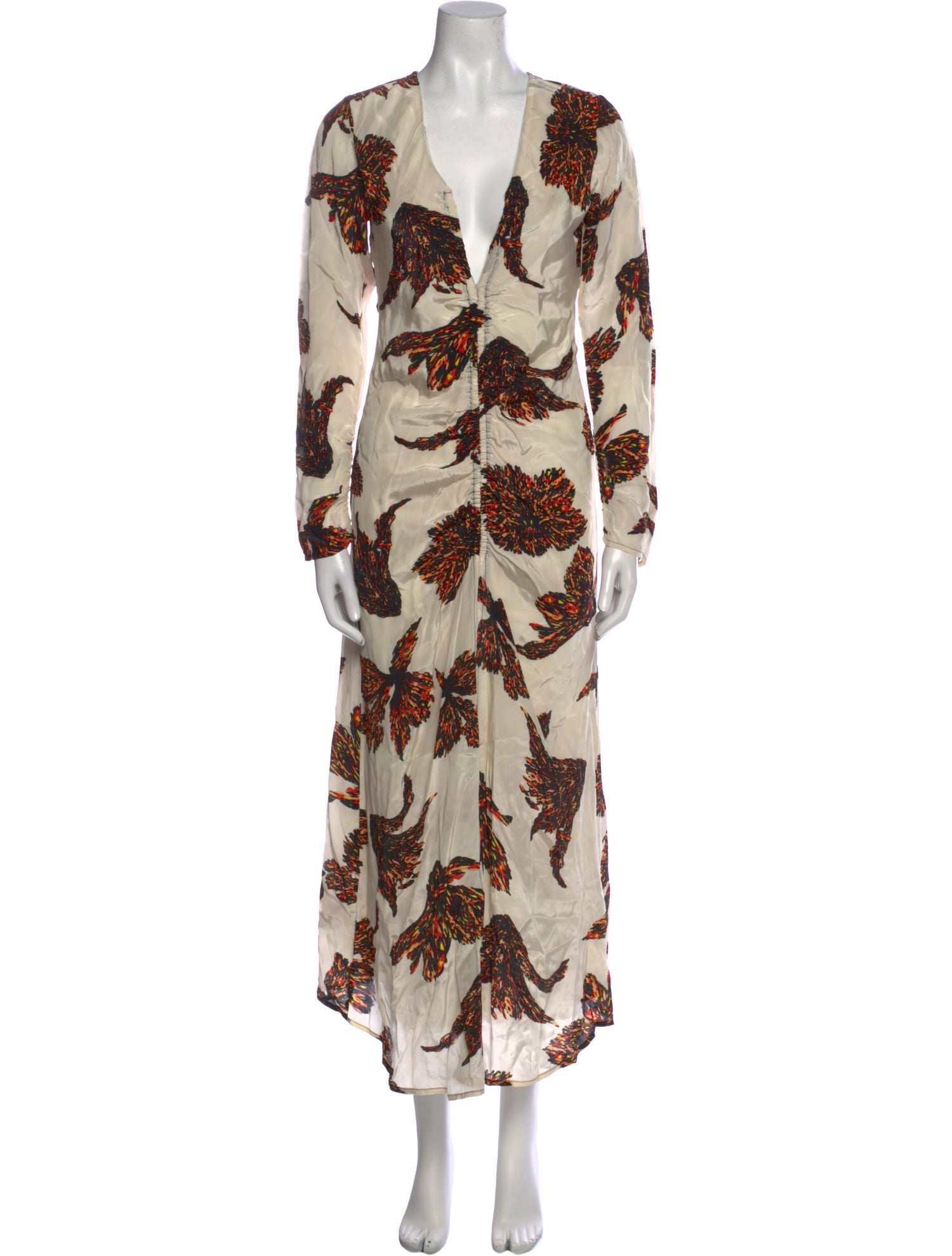 Mariacher Floral Print Long Dress