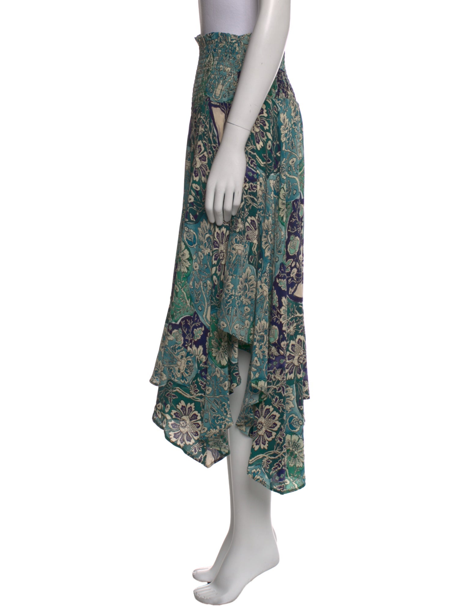 Mariacher Silk Midi Length Skirt