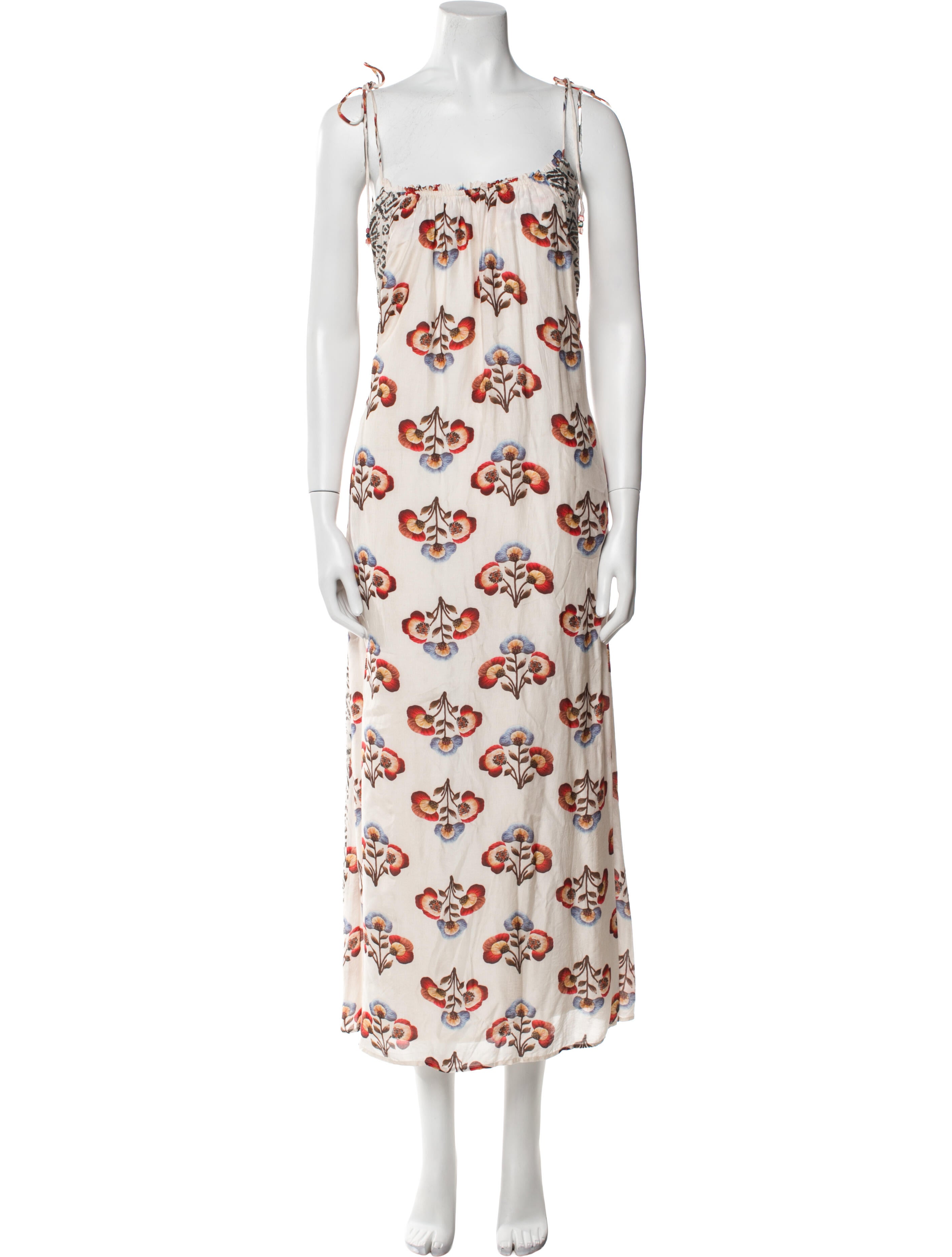 Mariacher Floral Print Long Dress