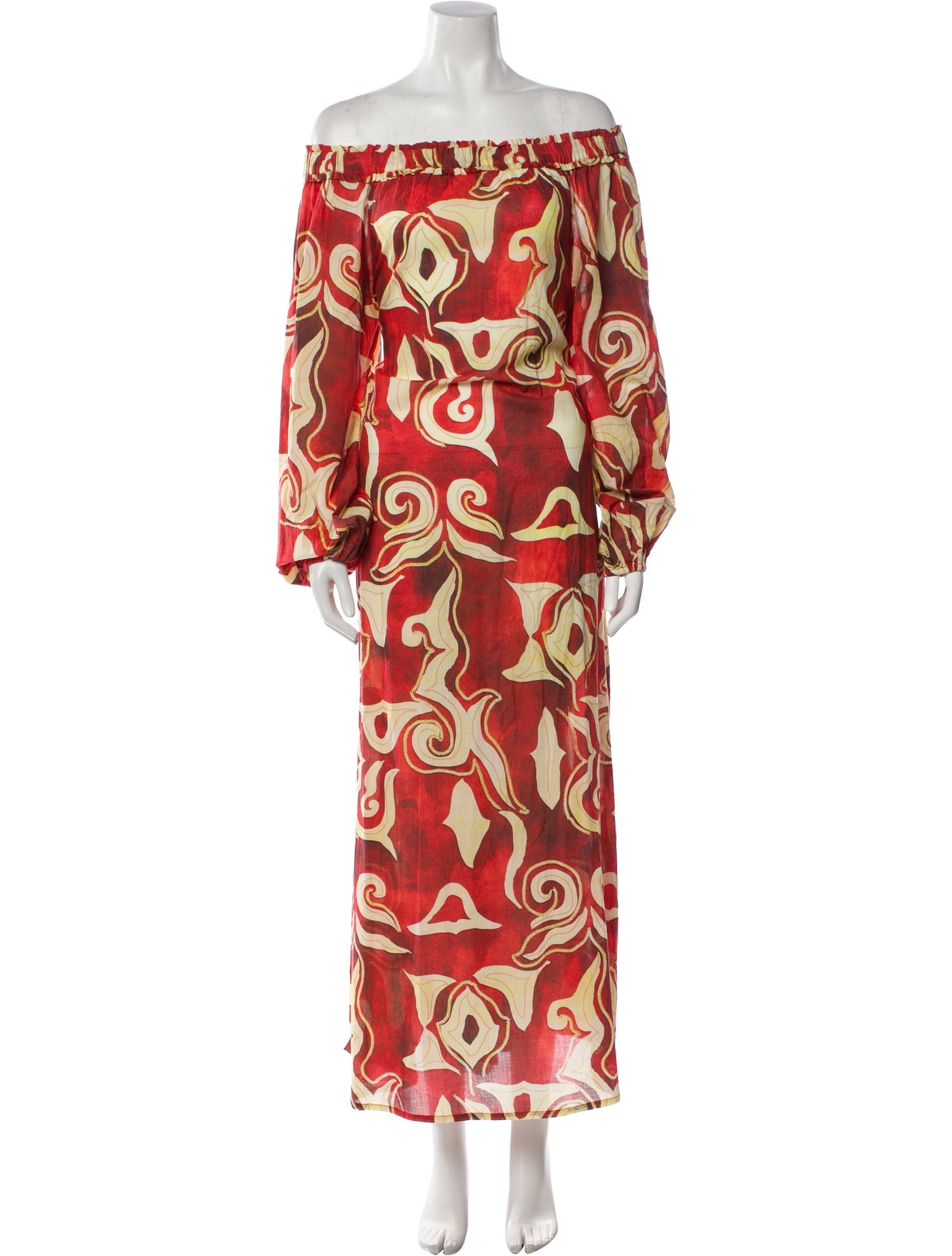 Mariacher Printed Long Dress