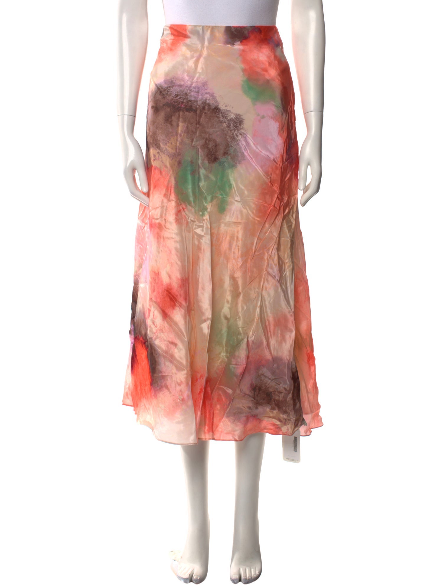 Mariacher Floral Print Midi Length Skirt